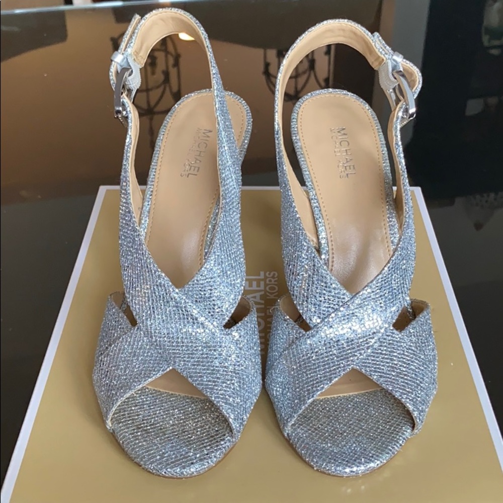 Michael Kors peep toe shoes